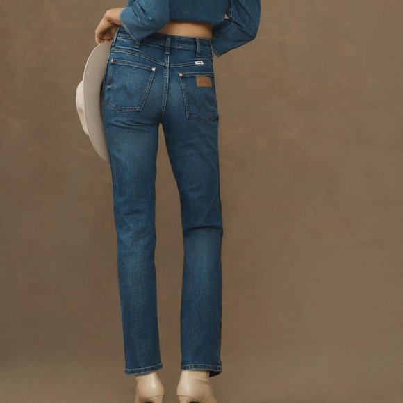 NWT Wrangler Wild West High Rise Straight Jeans - Picture 1 of 6